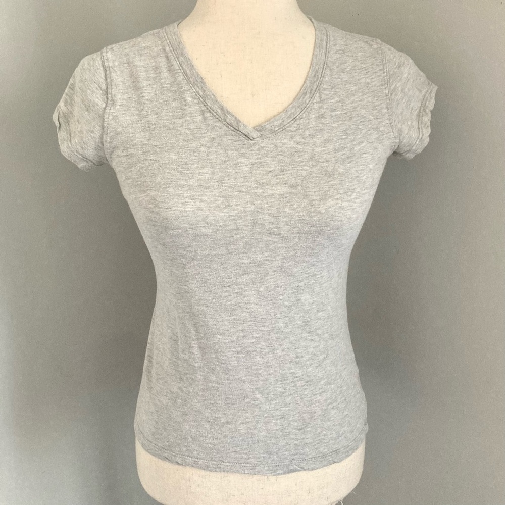 SO Heathered Gray V-neck T-Shirt